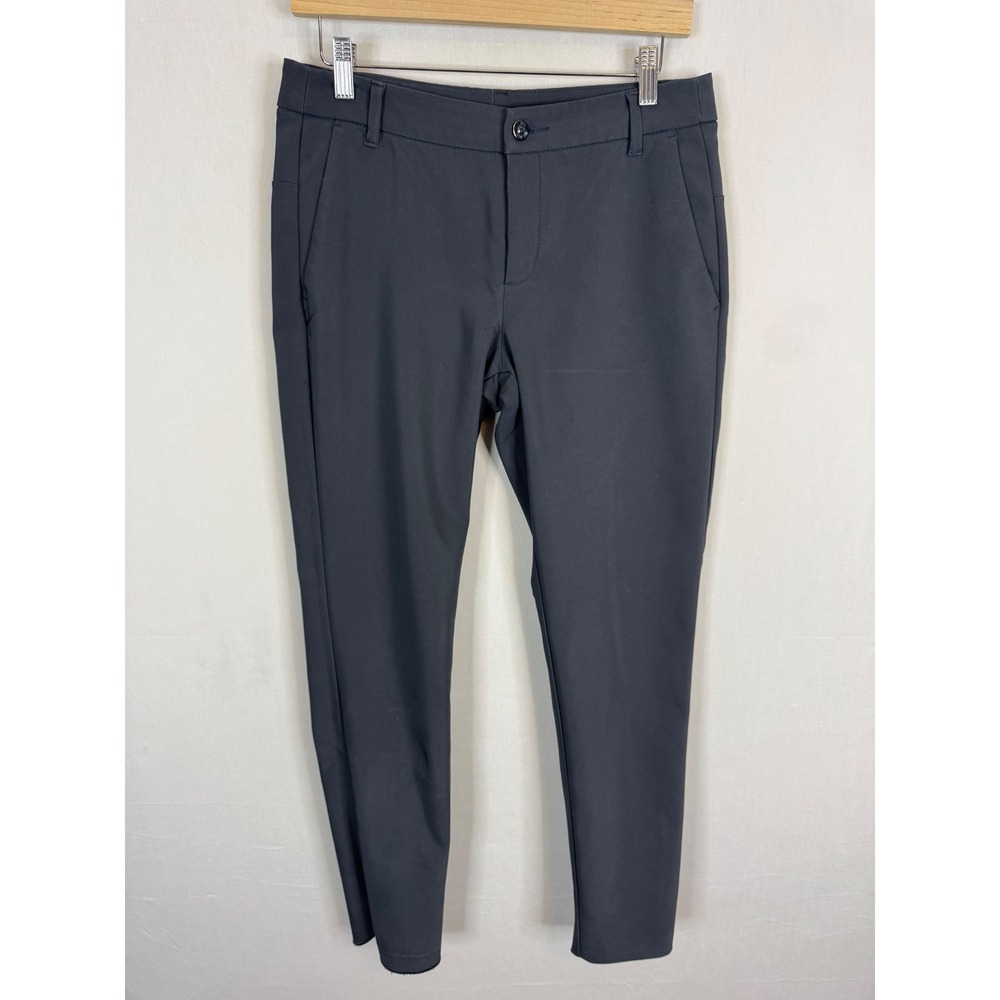 MAC Jeans Conny Dark Grey Slim Fit Technical Pants Women 32x30 German Design